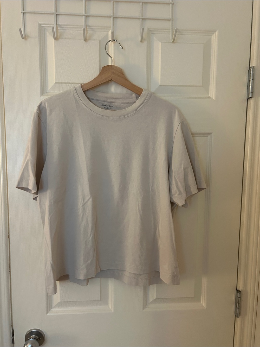 American Eagle Outfitters Women's Short-Sleeve Crew Tee - Light Beige